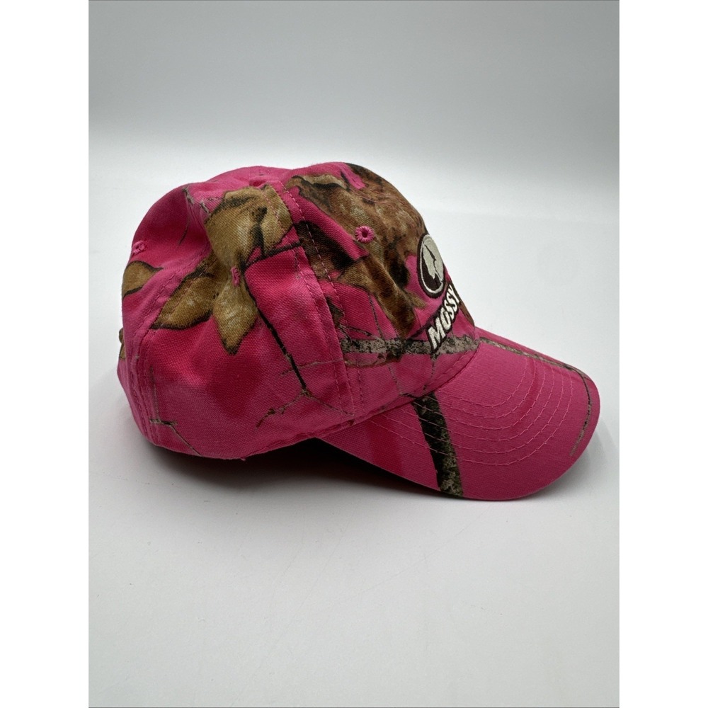 Mossy Oak Pink Camo Baseball Hat Cap Adjustable Embroidered Camouflage Y2K - Picture 4 of 7